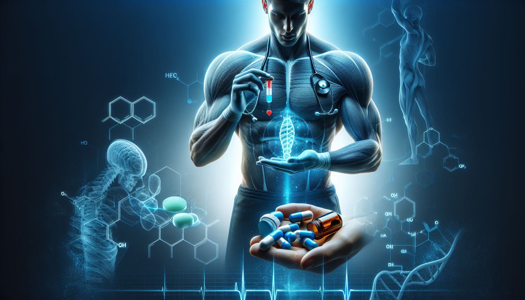 Imagine reprezentând diverse medicamente de îmbunătățire a performanței